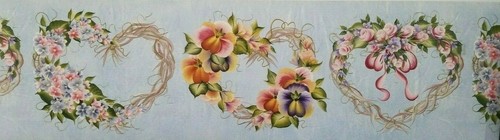 Decorative hearts flowers - decorative,